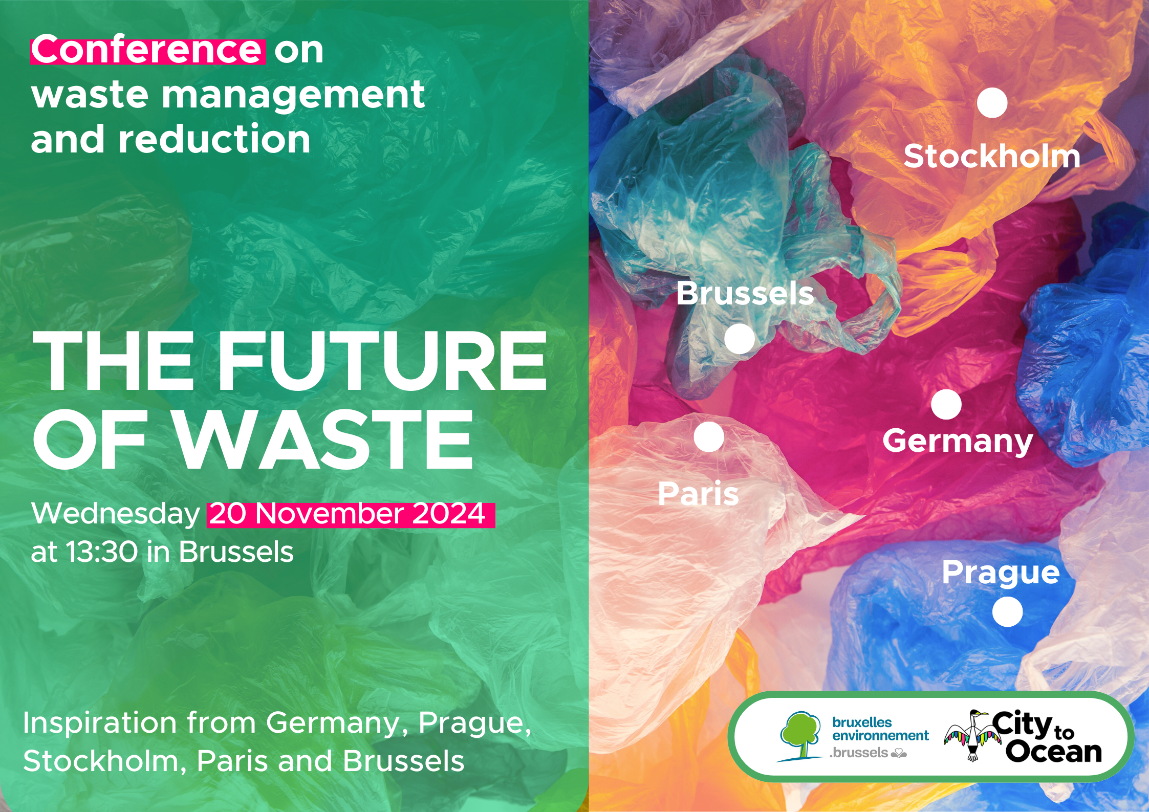 Read more about the article Conference on waste management with speakers from Stockholm, Prague, Germany, Paris, and Brussels – 20th of november 2024